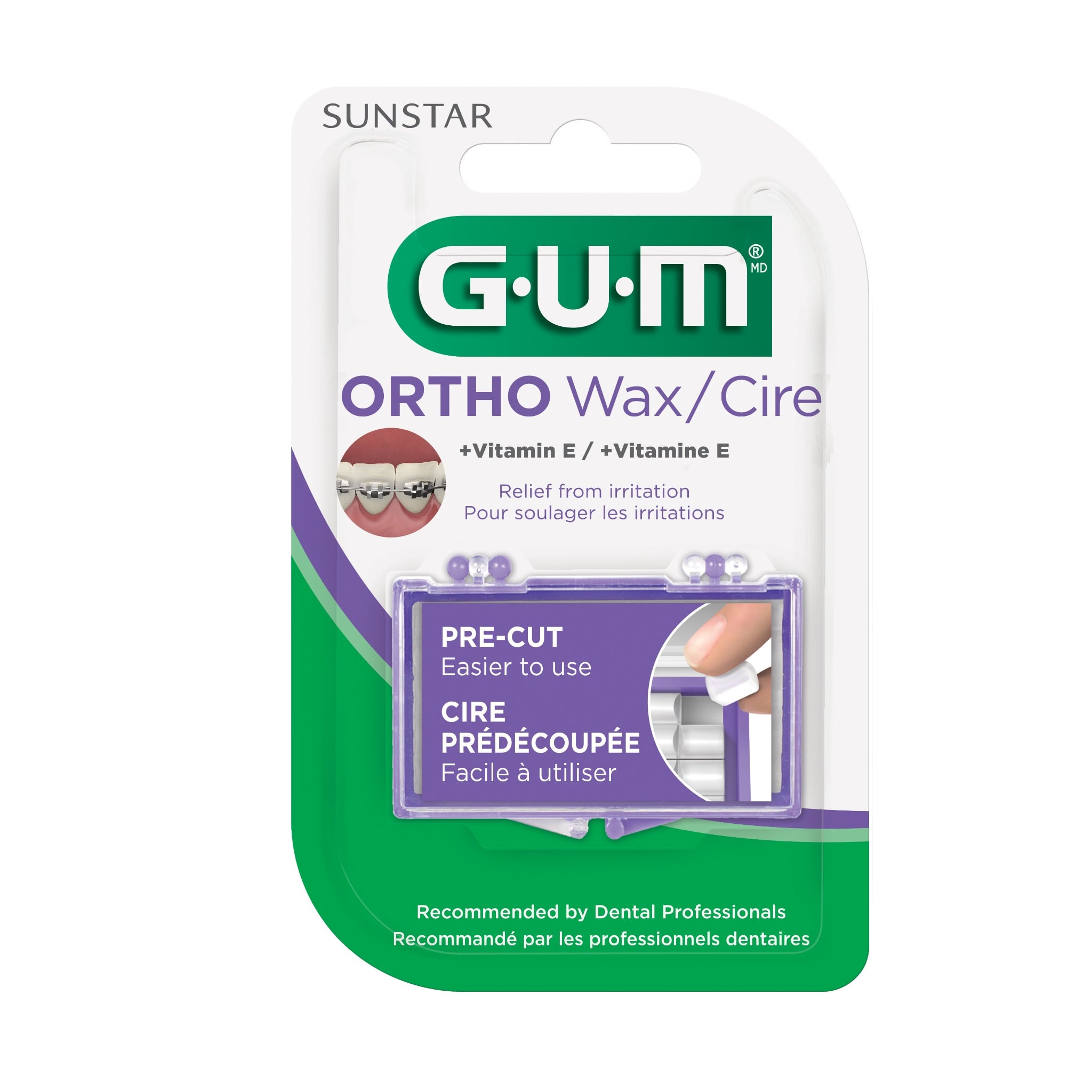 Sáp chỉnh nha GUM mở ra lộ gương